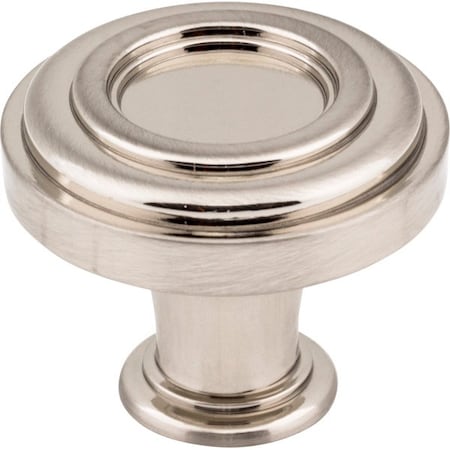 Jeffrey Alexander 1-3/8" Diameter Satin Nickel Ring Lafayette Cabinet Knob 317SN